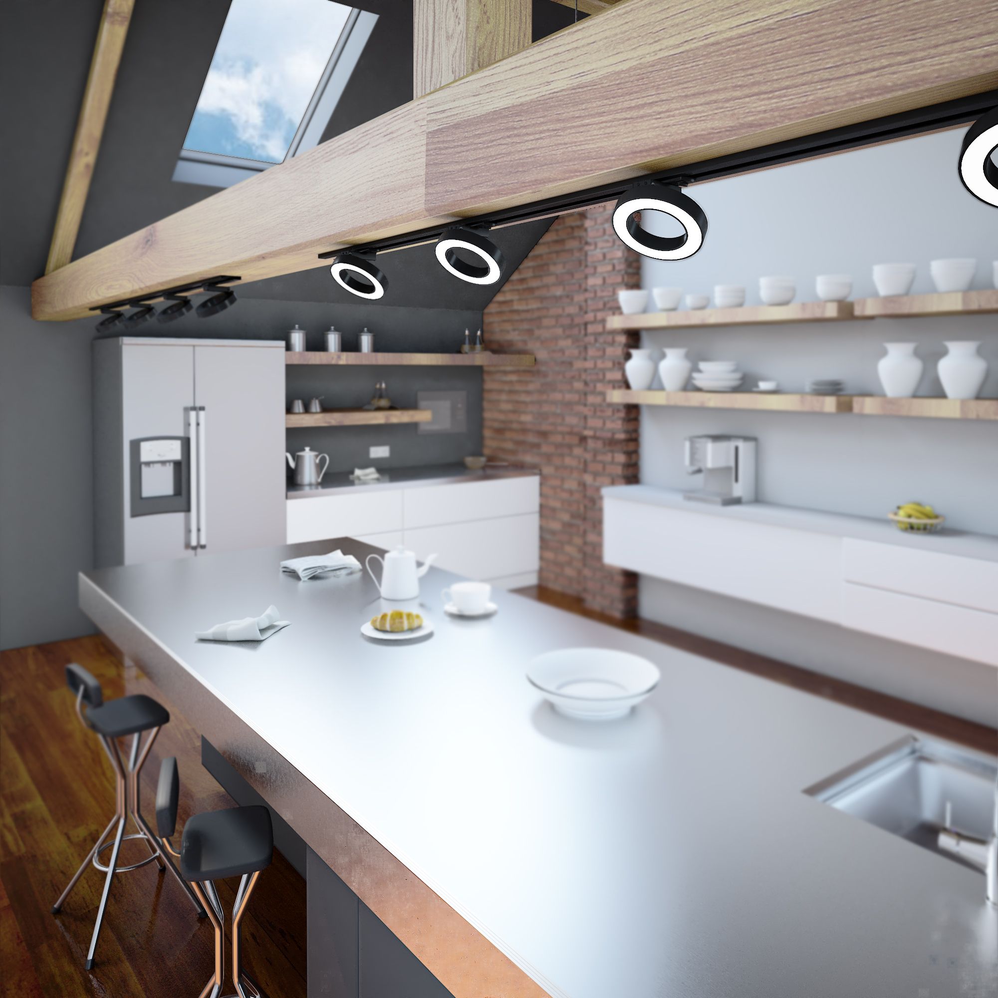 Трековый светодиодный светильник Elektrostandard для однофазного шинопровода Spila черный 12W 4200K Spila a056374_ES