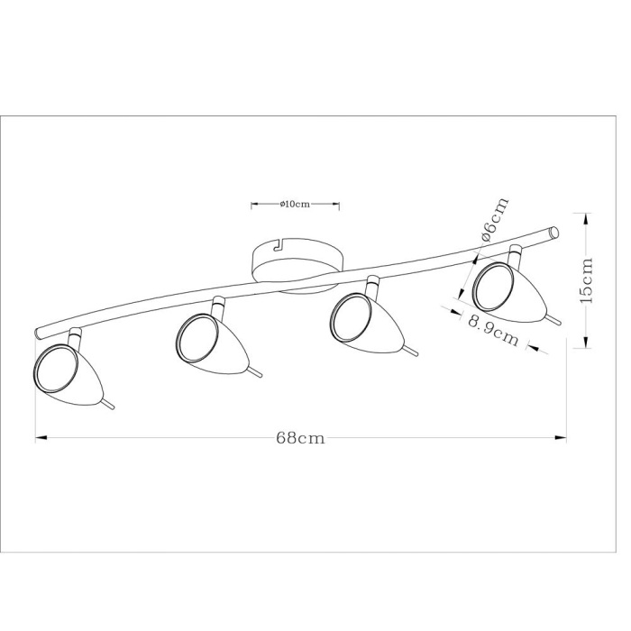 Спот ArteLamp Lente A1966PL-4GY