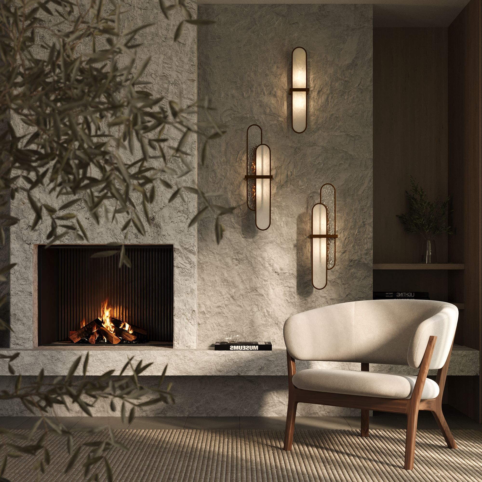 Настенный светильник Maytoni Marmo MOD099WL-02G2_MY