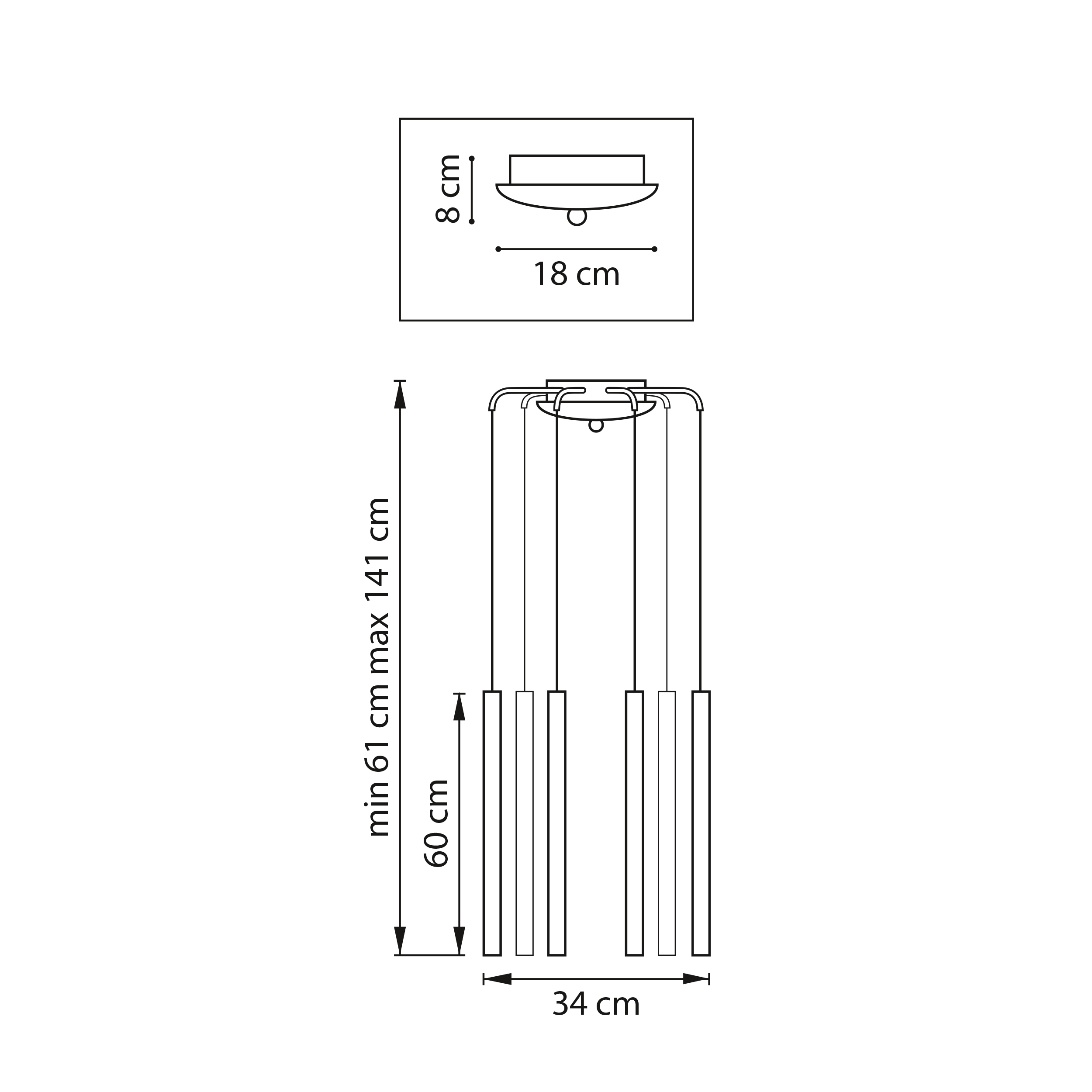Подвесная люстра Lightstar Tubo L8T747333_LS