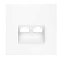 Накладка для розетки Voltum компьютерной двойной RJ45+RJ45 кат.6 S70 VLS001402