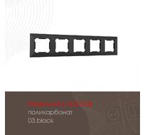 Рамка из поликарбоната на 5 постов Arte Milano 503.03-5.black