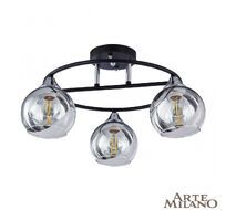Потолочная люстра Arte Milano Amalfi 322403/3 BK+CR