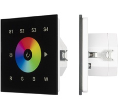 INTELLIGENT Сенсорная панель DALI-901-11-1G-4SC-RGBW-DT8-IN Black (BUS/230V) (IARL, IP20 Пластик, 3 года) 037199 Arlight 037199_ARL