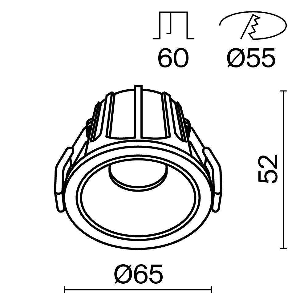 Встраиваемый светильник Maytoni Technical Alfa LED DL043-01-10W3K-RD-WB_MY
