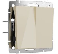 Выключатель двухклавишный Werkel a064056_WR