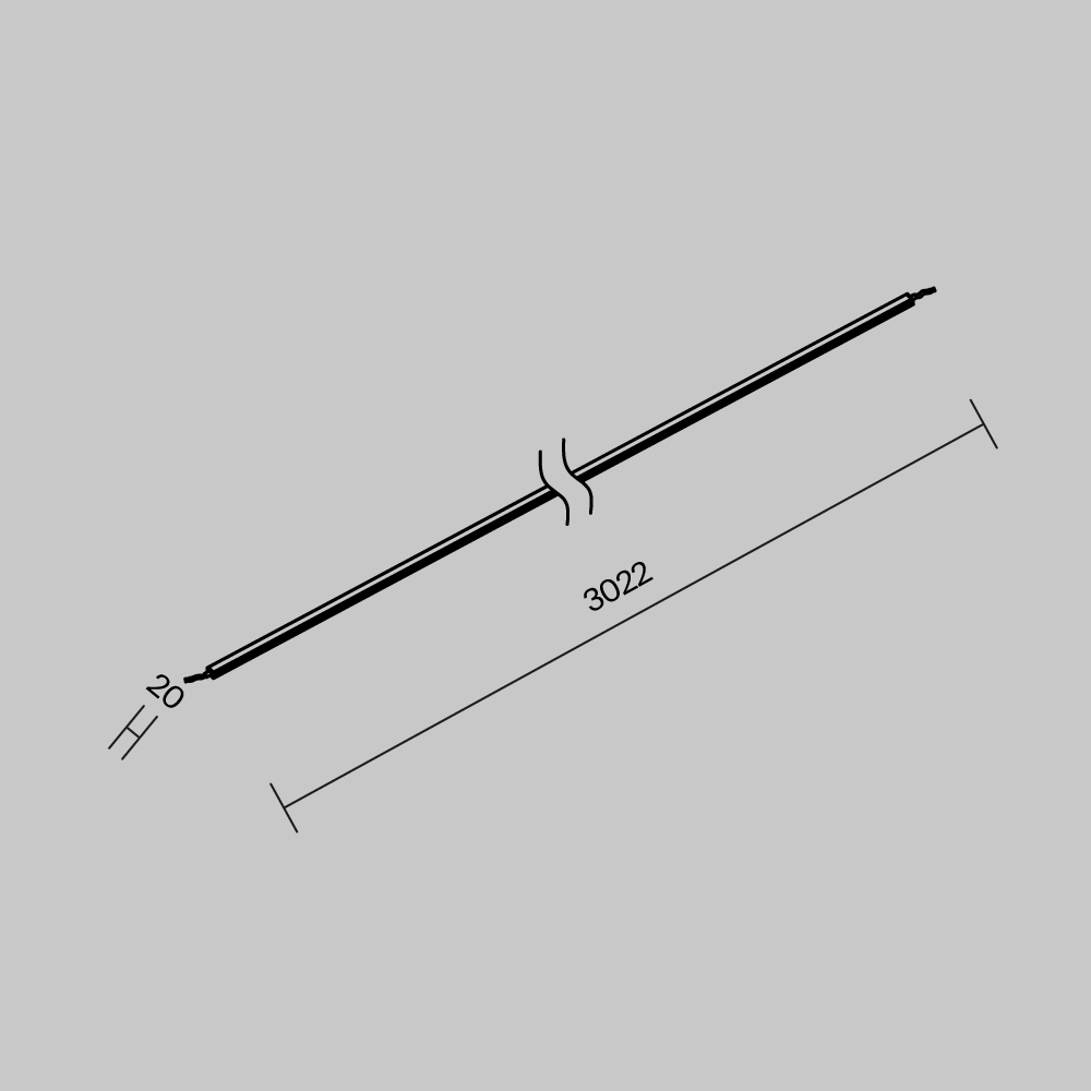 Уличная токоведущая лента Elasity IP 3м Maytoni Elasity O-TR001-PL-L3_MY