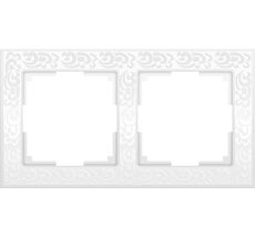 Рамка на 2 поста Flock WL05-Frame-02-white a050797_WR