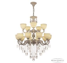 Хрустальная люстра Bohemia Ivele AL78101/10+5/250/2D B WMN P1 U Wave_BI