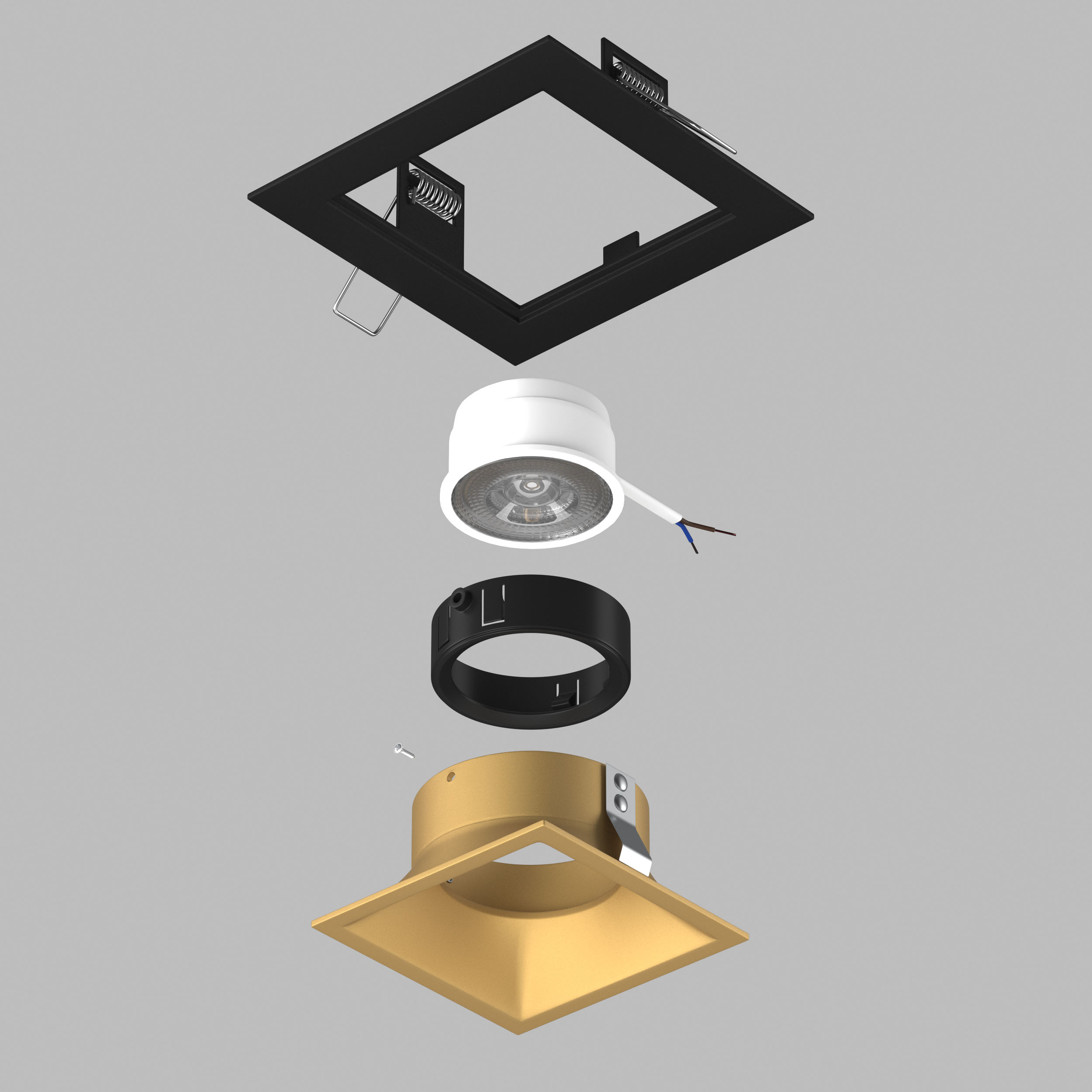 Встраиваемый светильник Lightstrar Domino D51703BMOD_LS