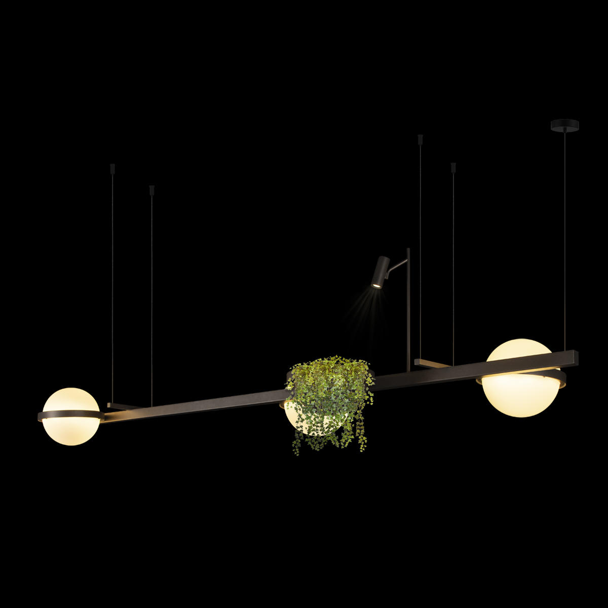 Подвесная люстра Loft IT Jardin 10121/C Dark grey_LF