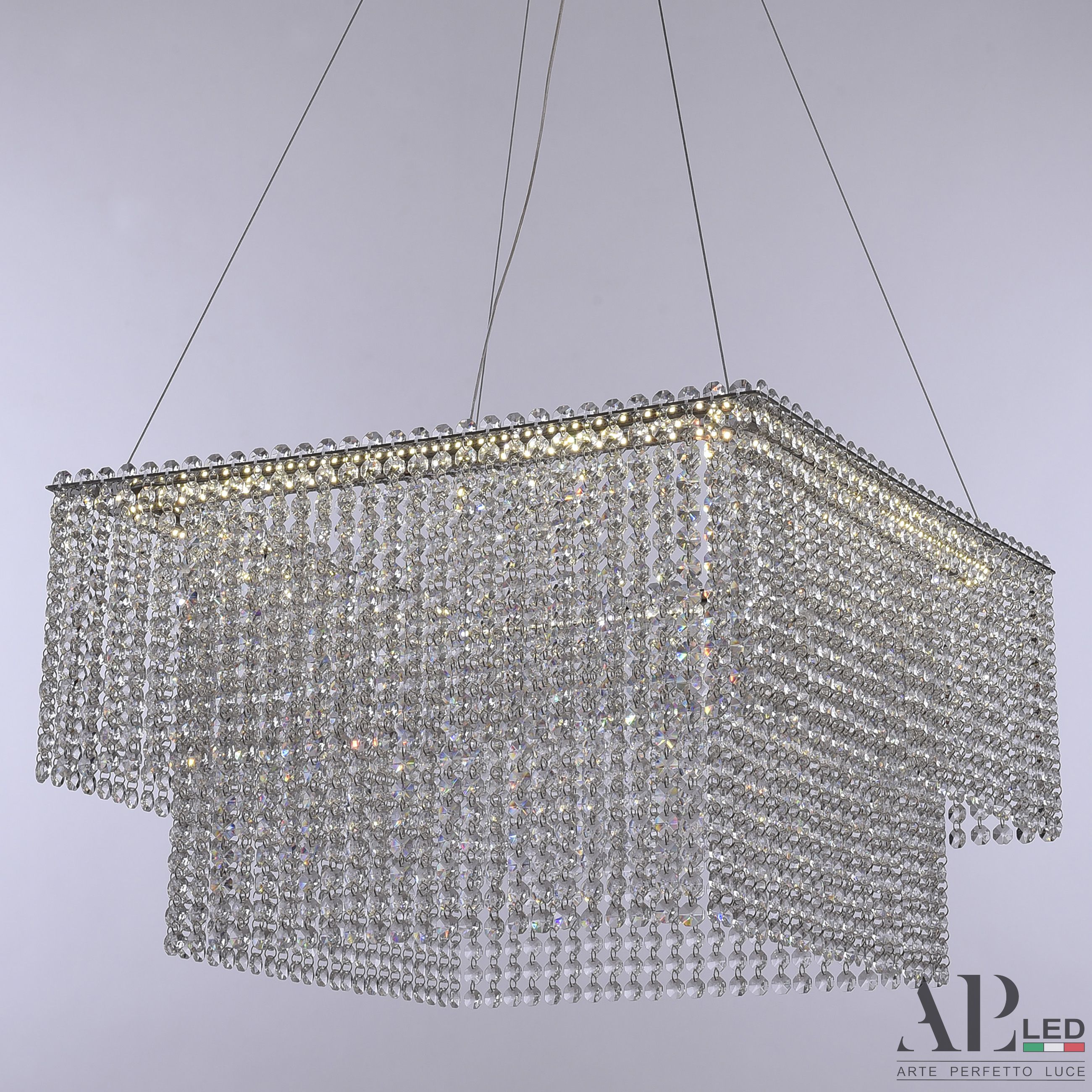 Хрустальная люстра APL LED Sicilia SH04.52.C.Ni.4000_BI