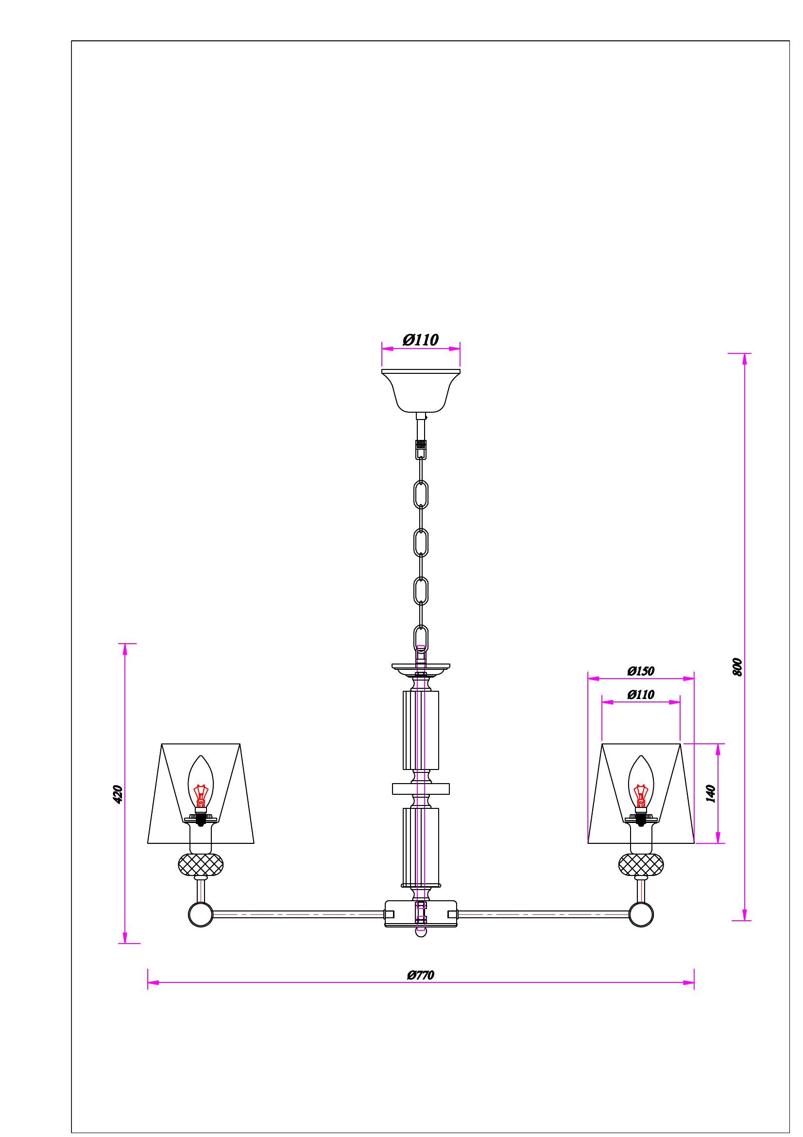 Подвесная люстра Arte Lamp BROCCA A4093LM-8AB