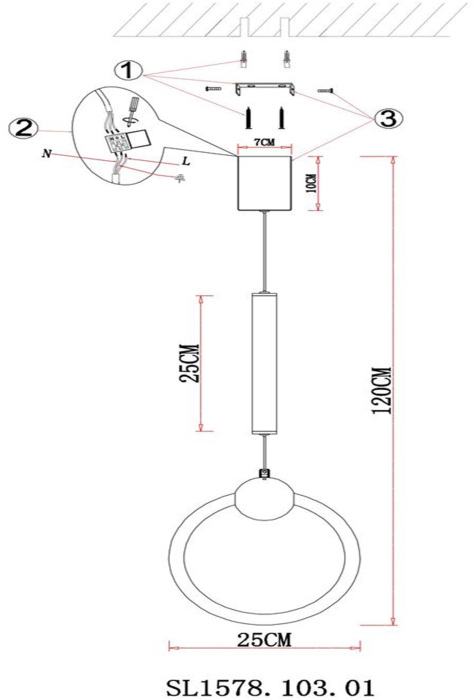Подвесной светильник ST Luce GIERA SL1578.103.01