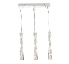 Подвесной светильник Newport Горизонтальная композиция 8240 из трех подвесных светильников хром №112_NP