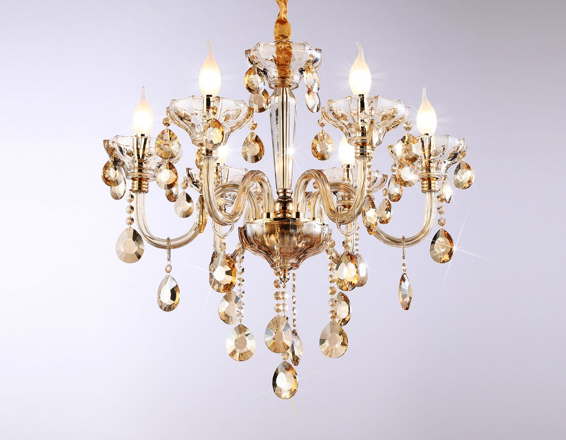 Подвесная люстра Ambrella light классическая с хрусталем Traditional TR4901_AMB