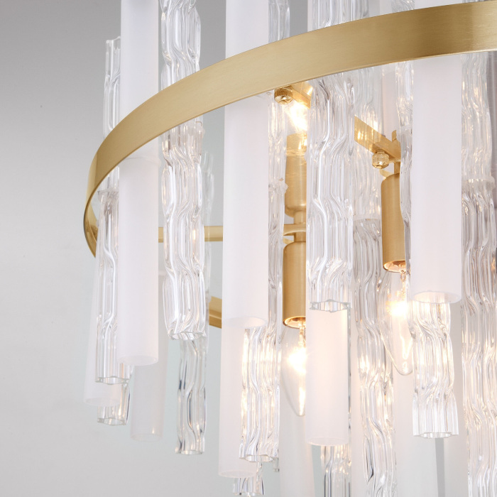 Потолочная люстра WiFi на штанге 368/9 Bogate's 368/9 Smart латунь_EU