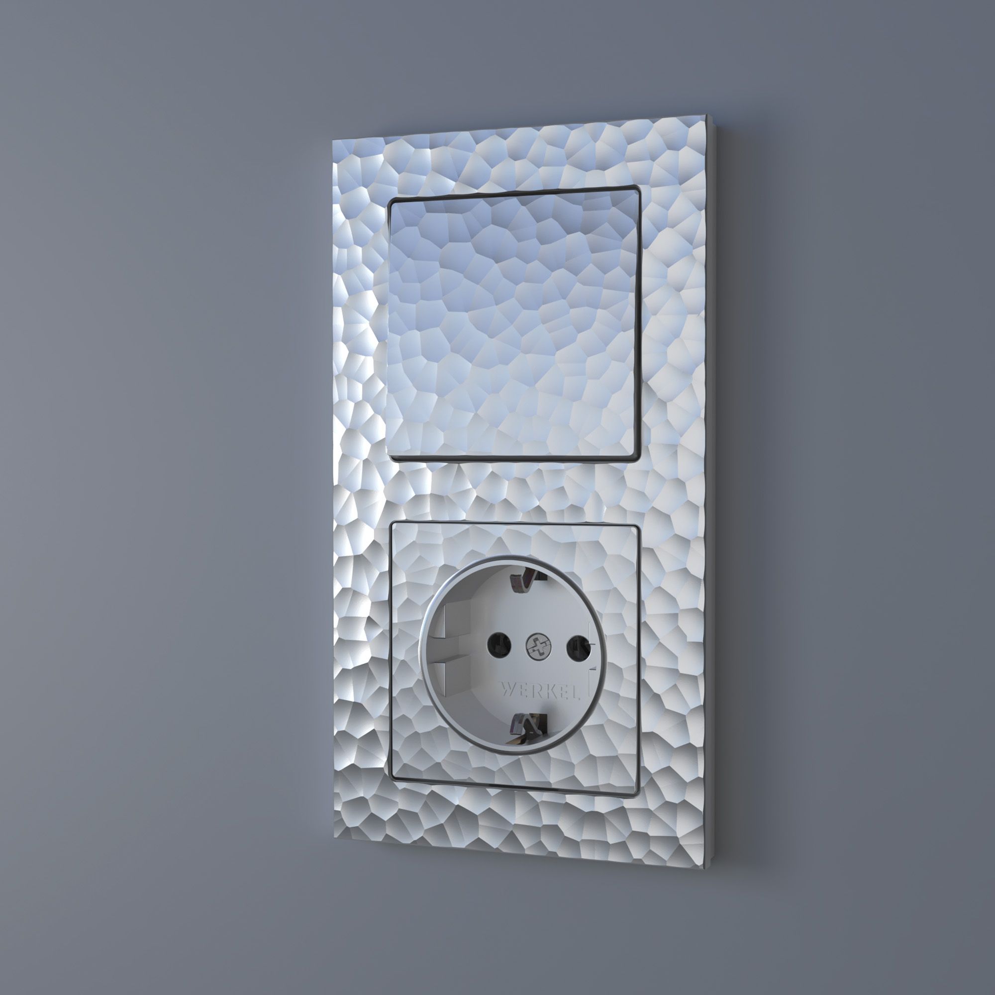 Клавиша для выключателя перекрестного (серебряный) Hummer a052081_WR