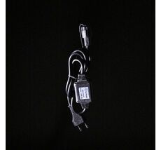 Силовой Провод 1,2м с Выпрямителем для Силиконовой Бахромы, Провод Черный ПВХ, IP65 EC-2W11-2