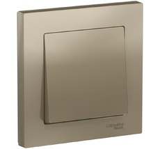 Выключатель встраиваемый одноклавишный (шампань) Systeme Electric ATN000512