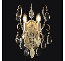 Настенный светильник Crystal Lux ESMIRALDA AP2 GOLD_CR