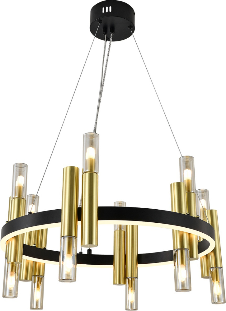 Потолочный светильник подвесной шириной 60 см (13027/12P Black) Indigo V000107L