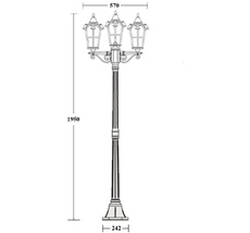 Наземный фонарь IP44 Oasis Light 86108B/02 Gb_OL