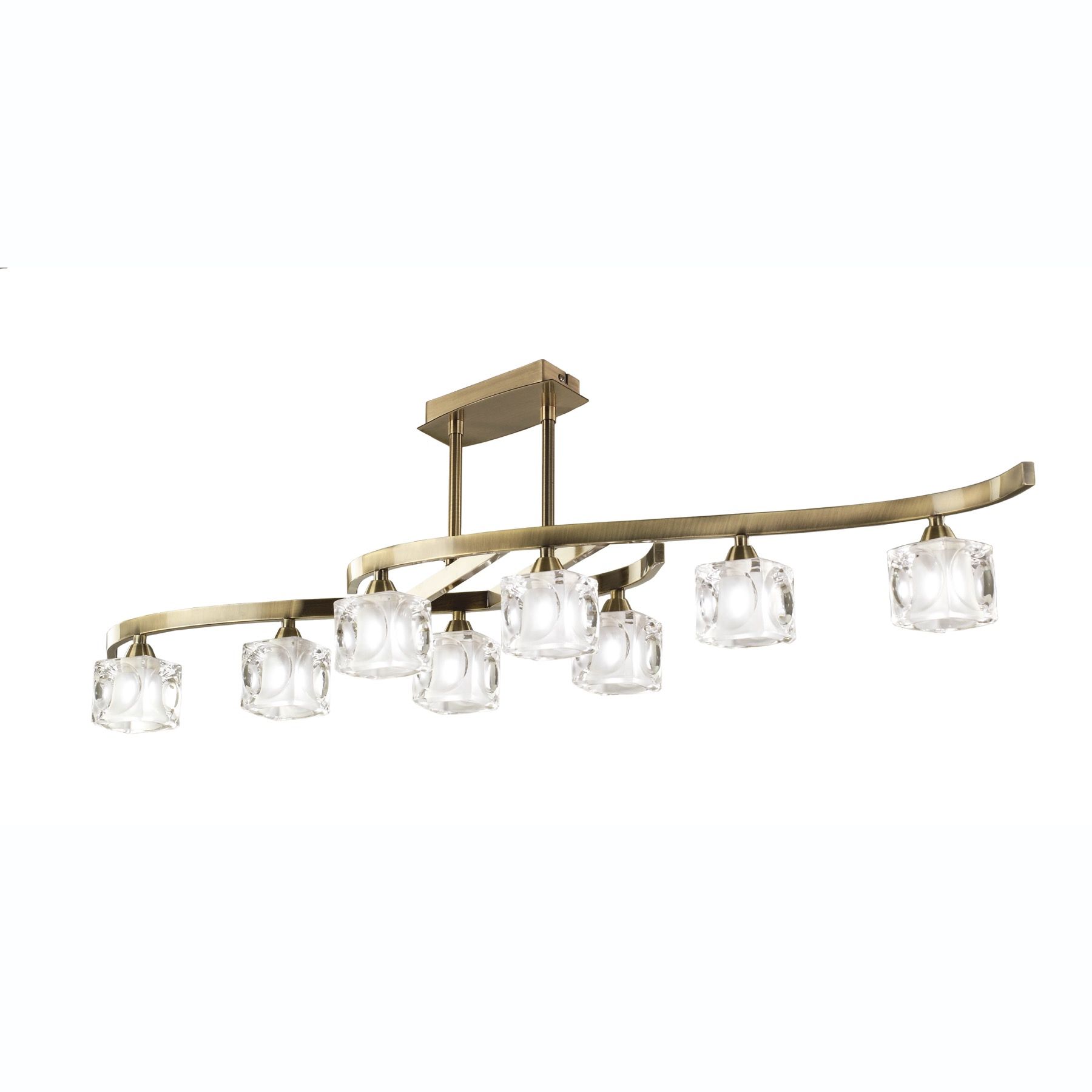 

Потолочная люстра Mantra Cuadrax Brass 0991, 0991