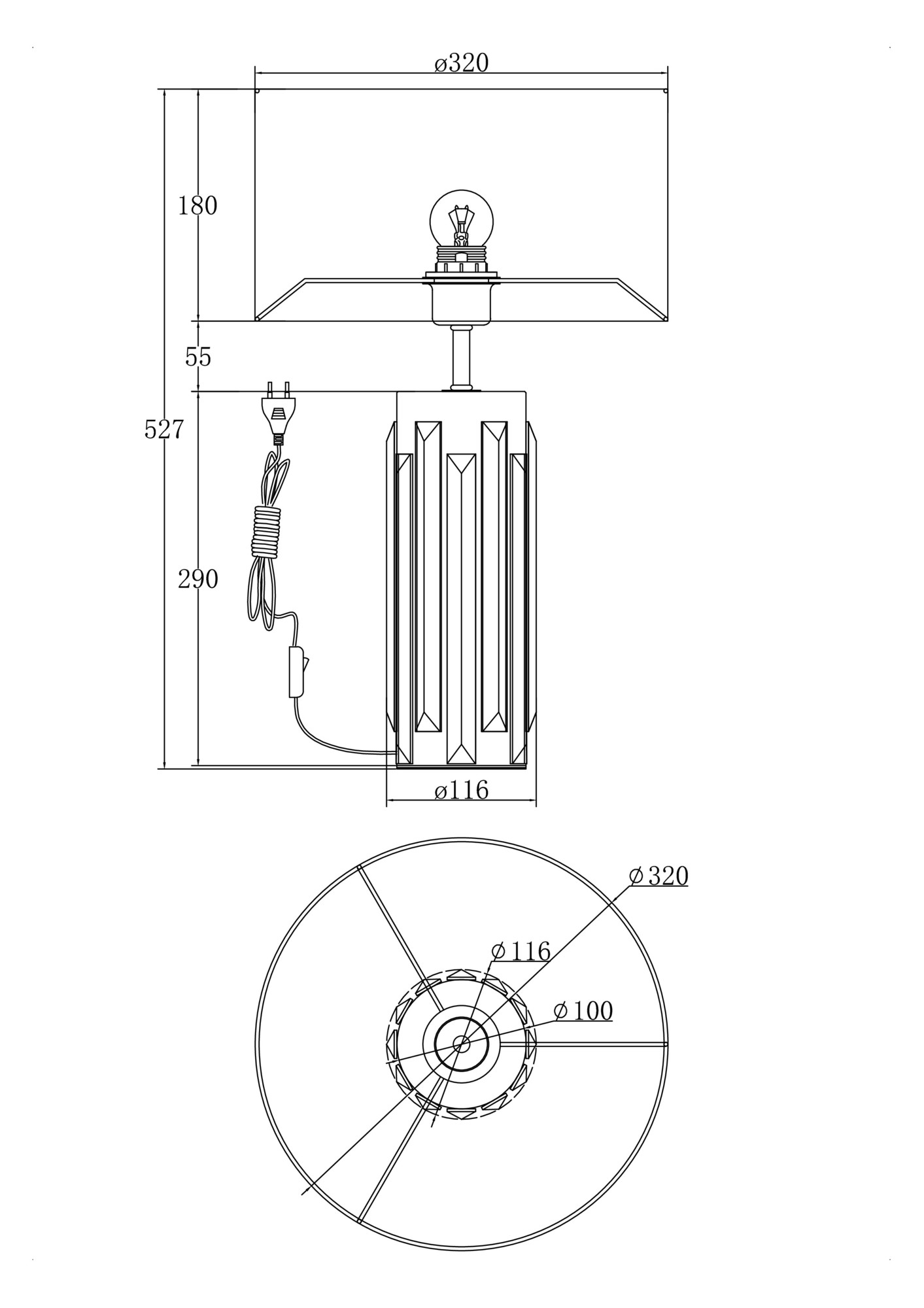 Настольный светильник Maytoni Muse MOD304TL-01G_MY