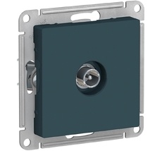 ТВ-розетка встраиваемая проходная (изумрудный) Systeme Electric ATN000892