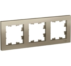 Рамка на 3 поста (шампань) Systeme Electric ATN000503