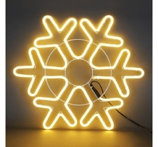 Световая фигура Снежинка светодиодная из гибкого неона Sneha A-942 WW/W "_SN