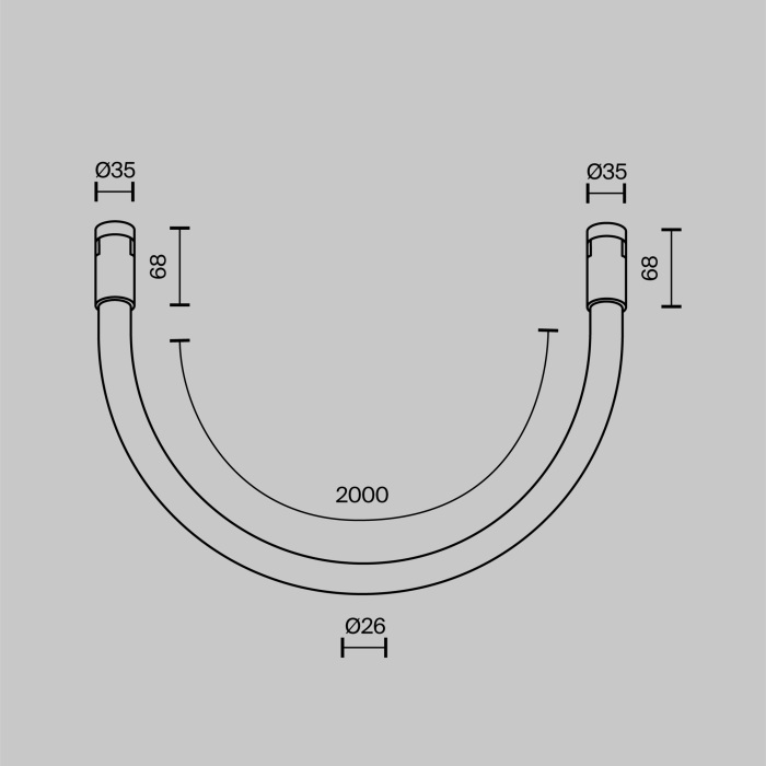 Трековый светильник Maytoni Tau TR154-1-27W4K-PT_MY