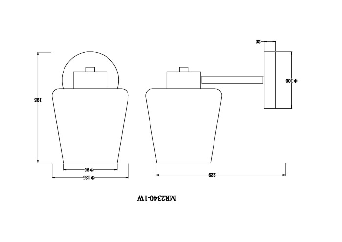 Бра MyFar Mark MR2340-1W