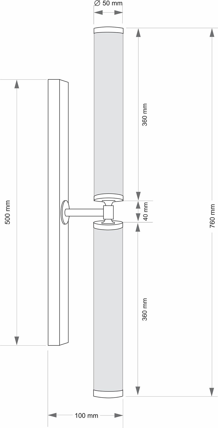Настенный светильник Kutek OREZZO ORE-K-2(ZM)