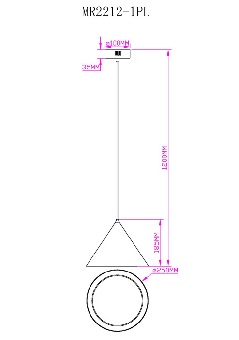 Подвесной светильник MyFar Maretta MR2212-1PL