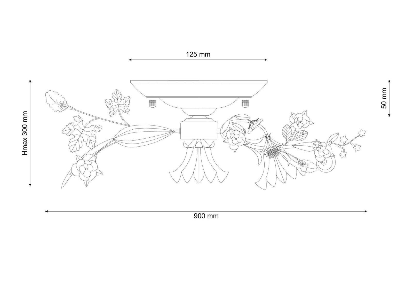 Потолочная люстра Lucia Tucci FIORI Fiori di rose 109.8.1