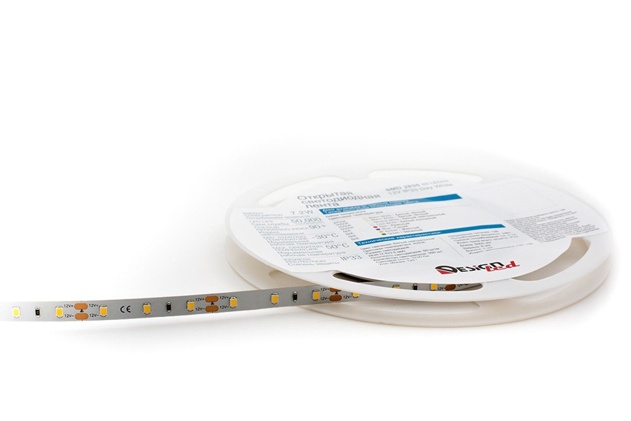 Лента светодиодная 1м. 7,2W 4000K LUX DSG260-12-NW-33 00-00001491_SW
