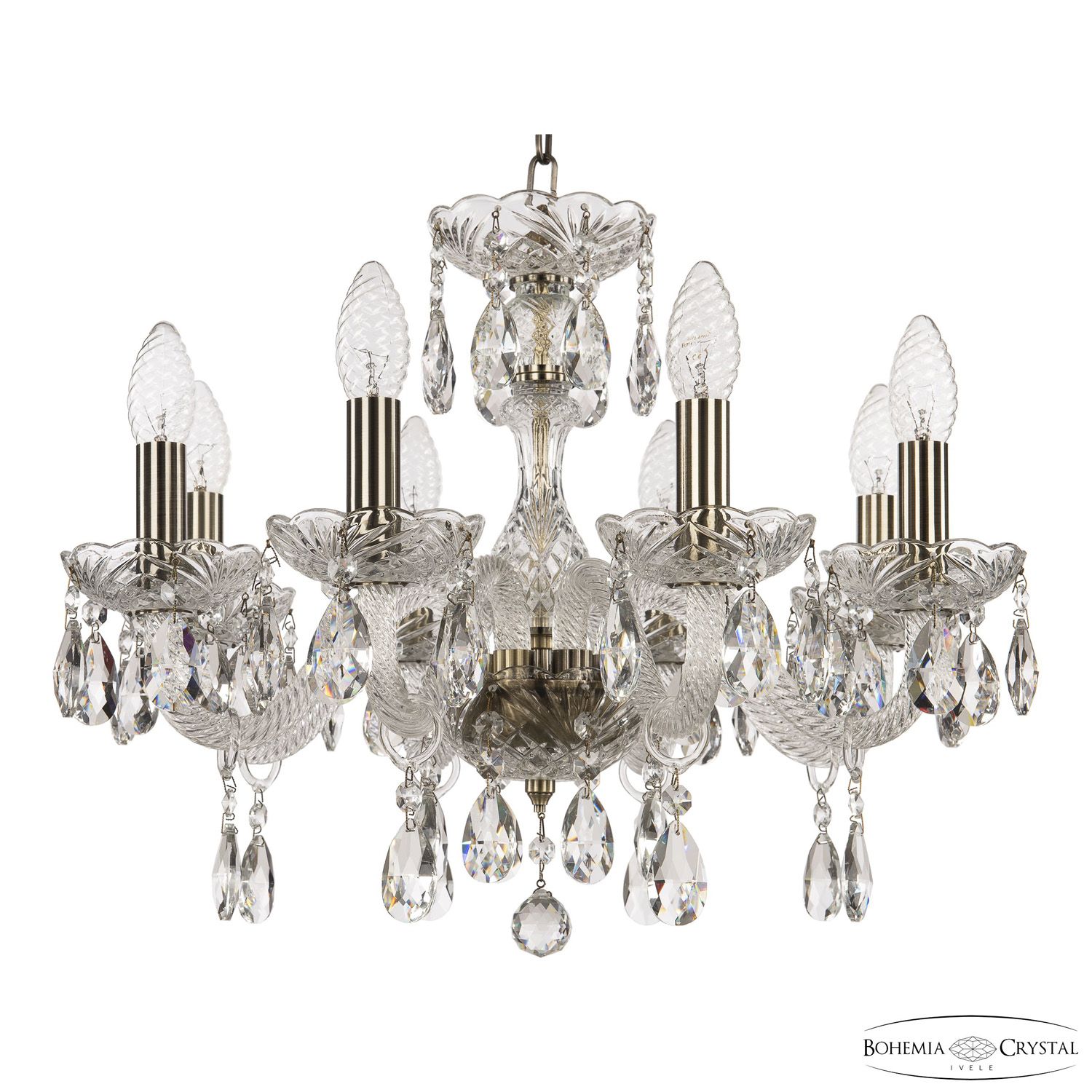 Хрустальная люстра Bohemia Ivele Crystal 117/8/165 Pa_BI