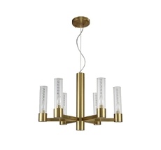 Подвесная люстра Crystallux OTONO OTONO SP6+1 BRASS/TRANSPARENTE_CR