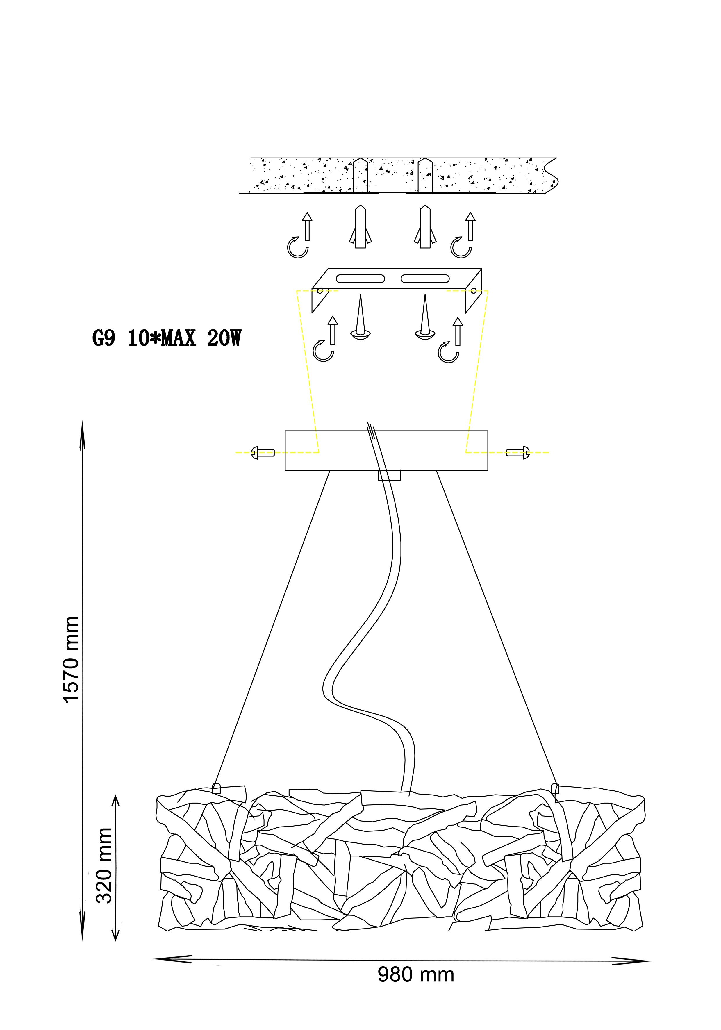 Подвесная люстра Lucia Tucci FABIAN FABIAN 1557.10 ORO