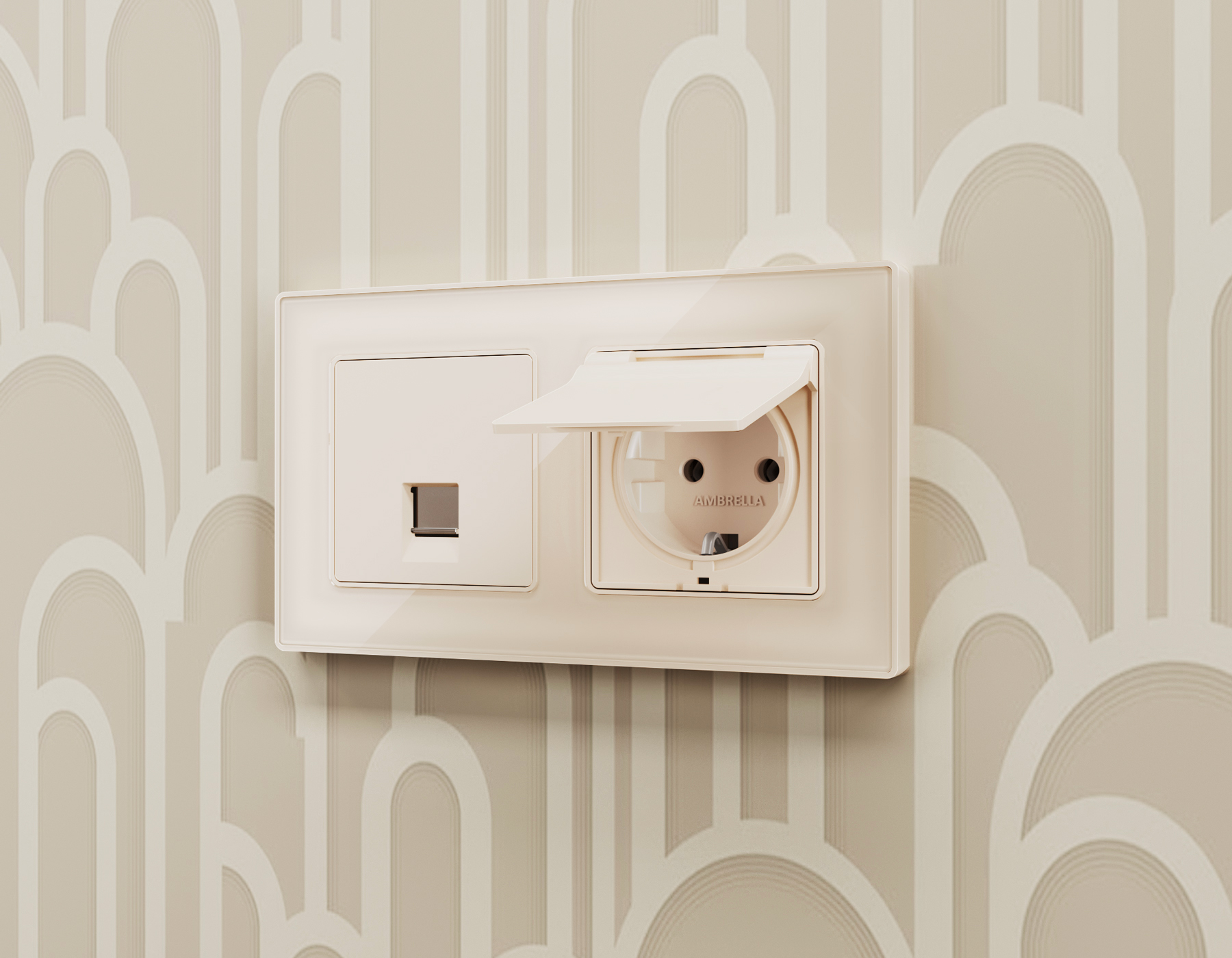 Рамка Ambrella Volt ALFA Arctic AF580302_AMB