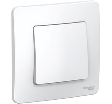Выключатель встраиваемый одноклавишный (белый) Systeme Electric BLNVS010601