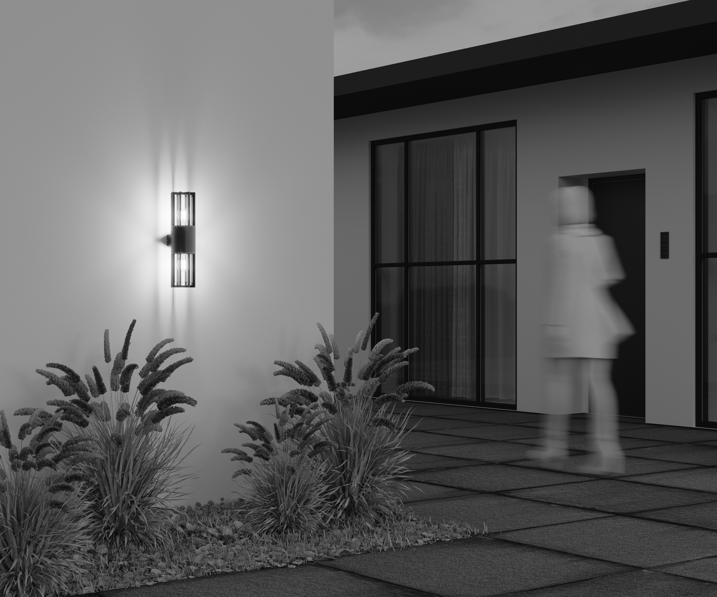 Уличный настенный светильник Maytoni Barrel O453WL-02GF_MY