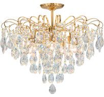 Люстра хрустальная потолочная на штанге E27*60W White/Gold Escada 1113/7PL_ESC