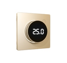 Лицевая панель ALFA для терморегулятора теплого пола с цифровым дисплеем QUANT Ambrella Volt AP6058_AMB