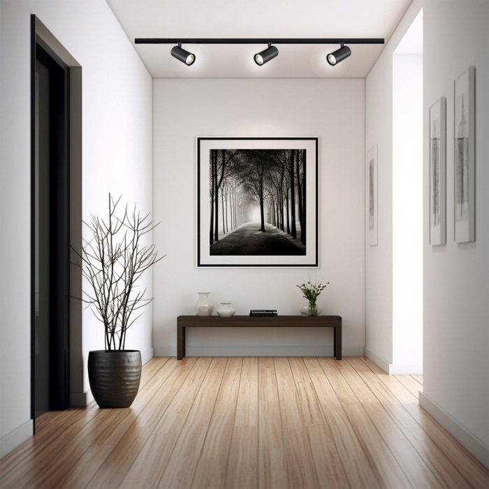 Трековый светильник однофазный 220V Escada 20002TRA/01LED SBK_ESC