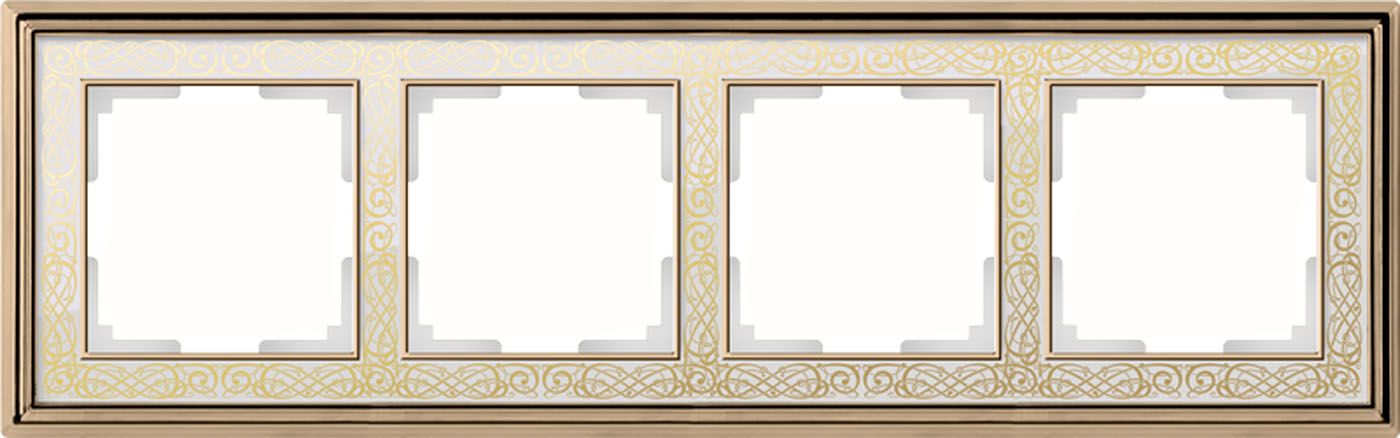 

Рамка на 4 поста Palacio Gracia WL77-Frame-04 a051326, Золотой, a051326