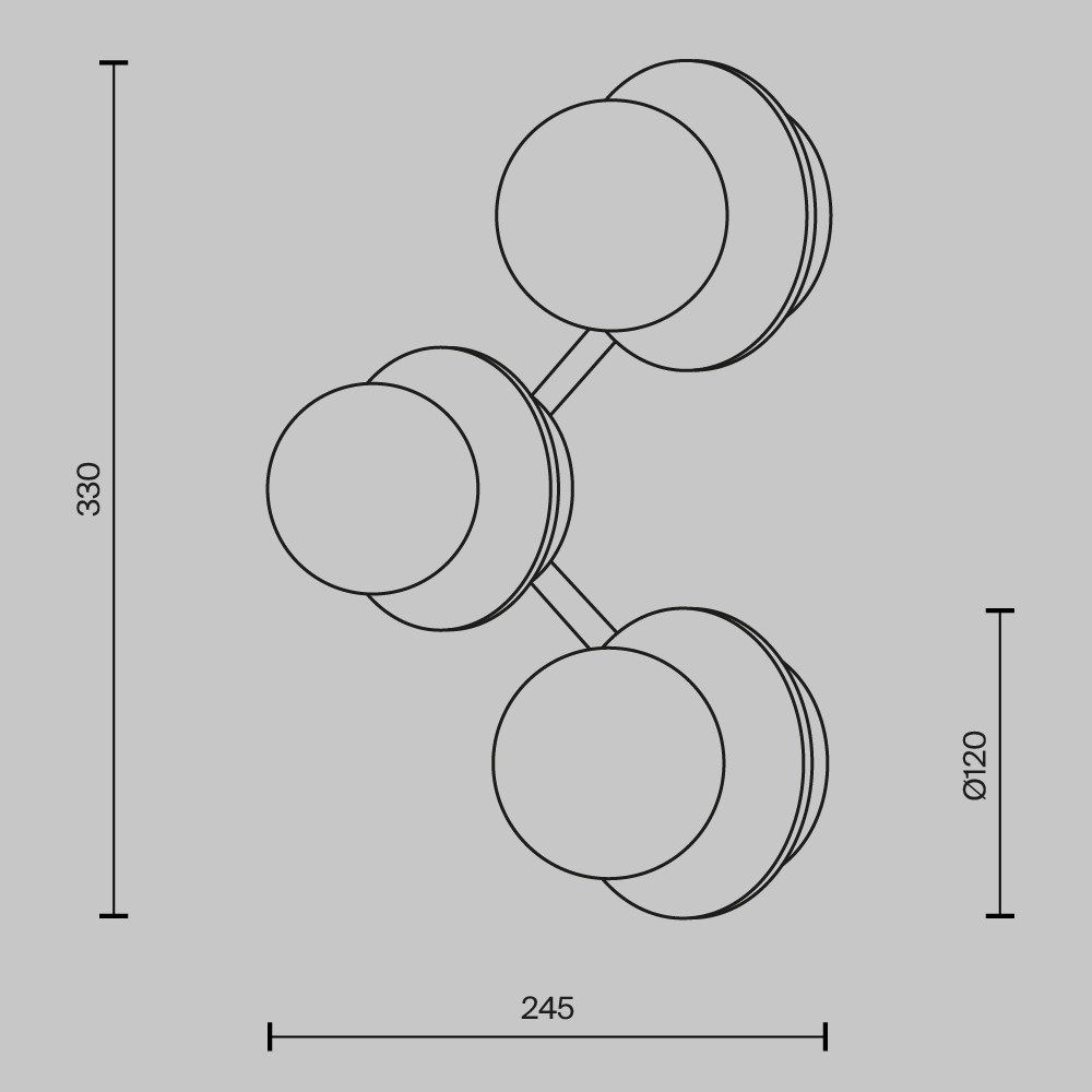 Настенный светильник Maytoni Ambre MOD331WL-L6BS3K_MY