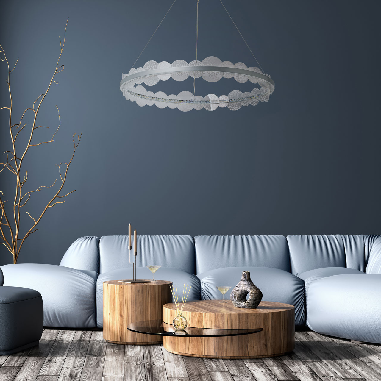 Подвесная люстра De Markt Платлинг 661019001_MW